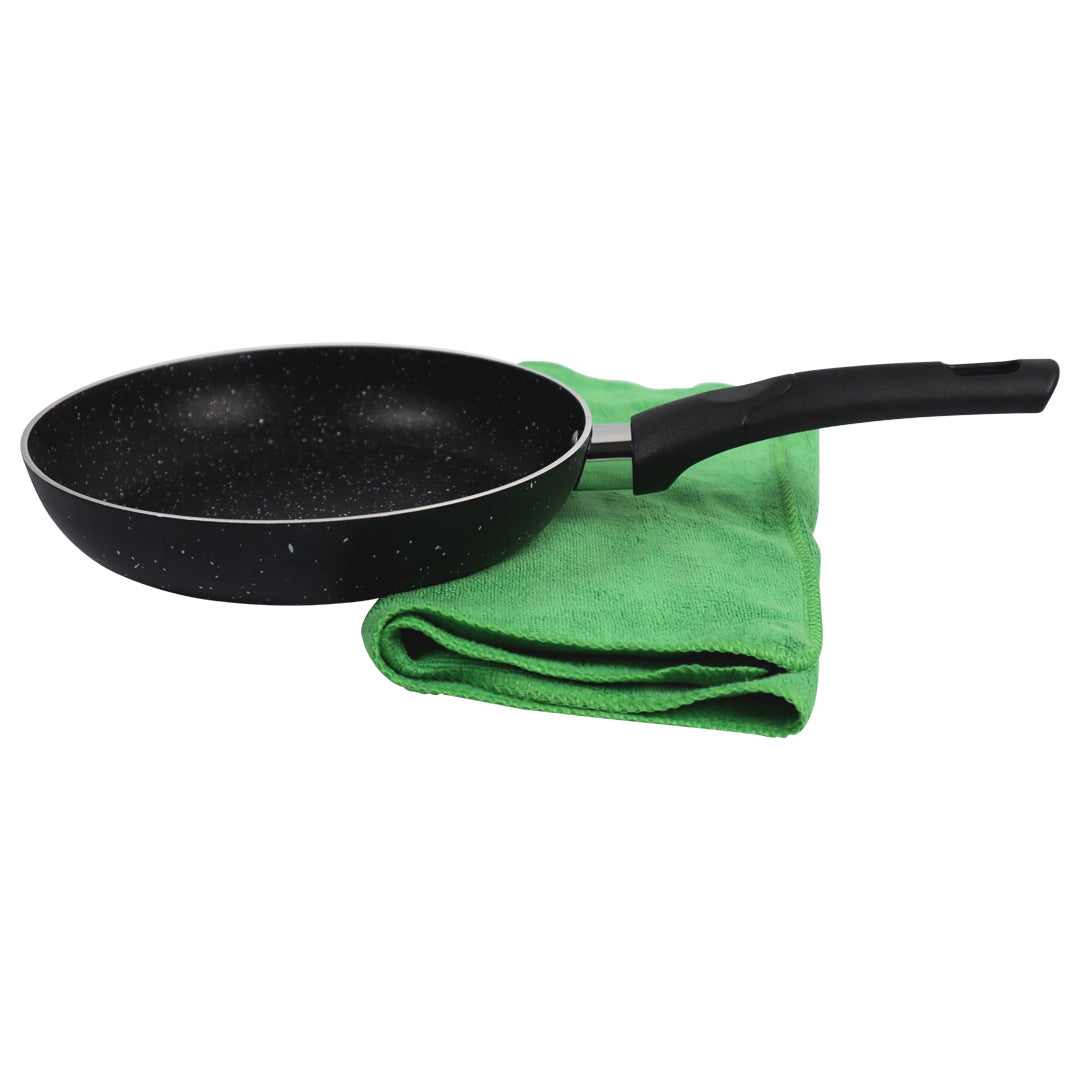 Black Marble Coated Royal Frying Pan