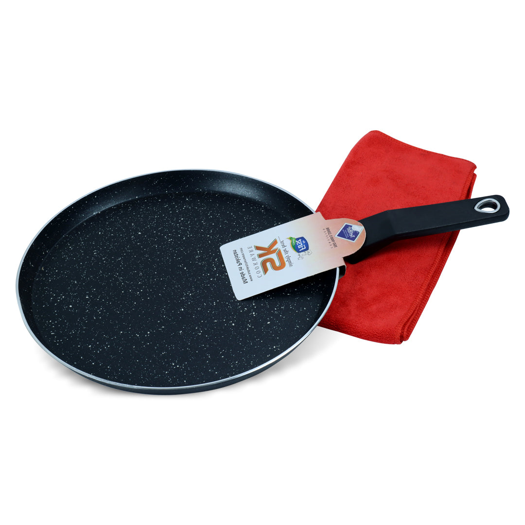 Marble Coated Hot Plate Black