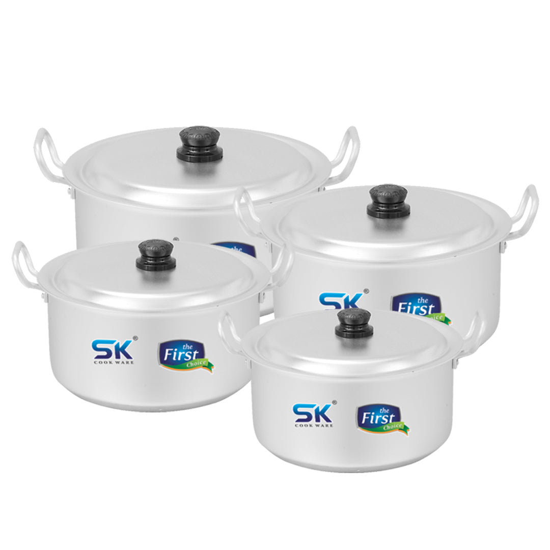 Anodize Round Casserole with Handles Set 1/6