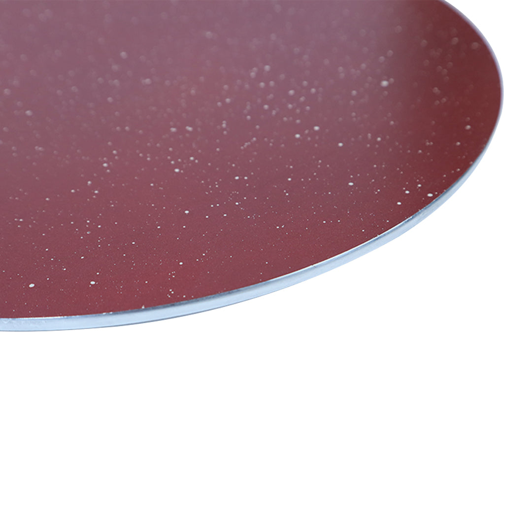 Marble Coated Tawa/Griddle - Maroon