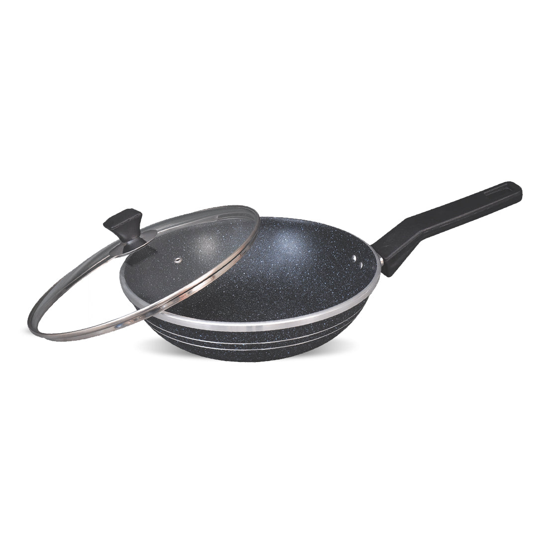 Forged Deep Frypan Black