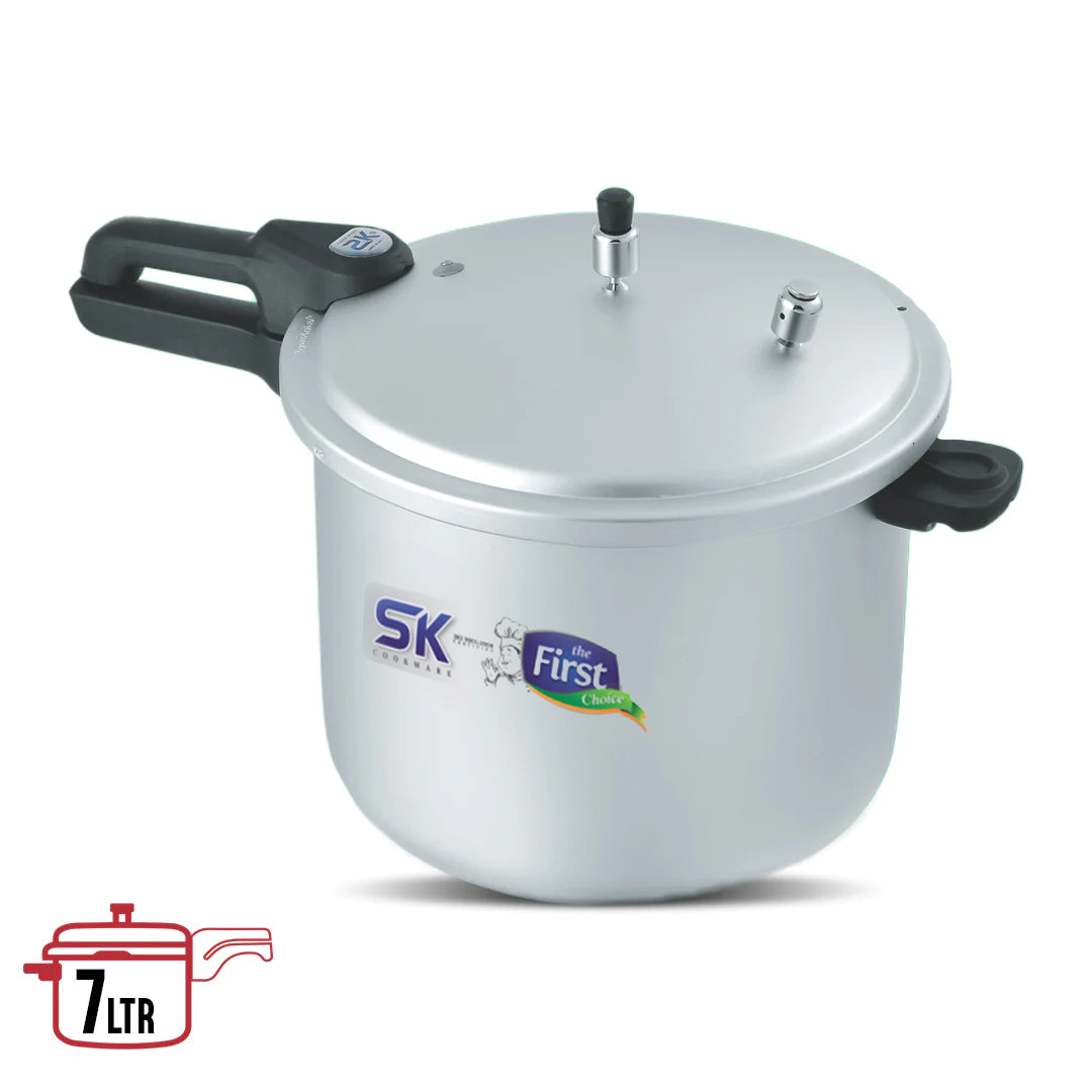 Pearl Pressure Cooker with Aluminum Body & Wide Open Bakelite Handles