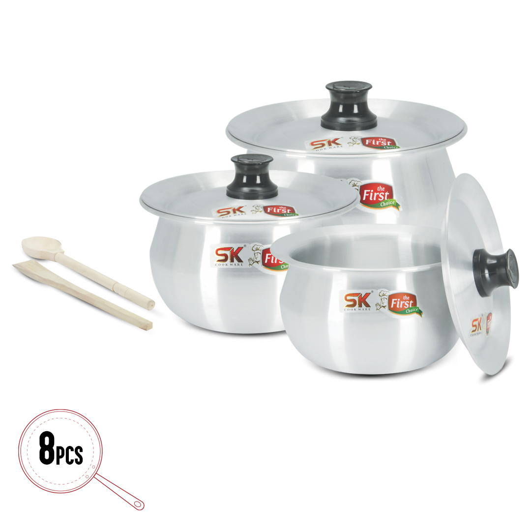 Aluminum Sipri (Casserole) Spring Set 21-25 cm